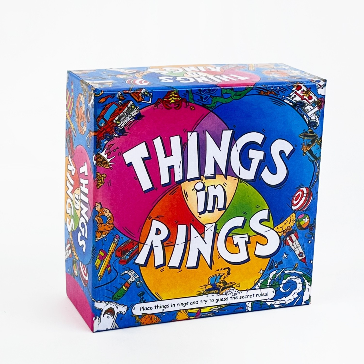 Board Game Catan - Things In Rings ファミリーカードゲーム ライトハートなロジックカードゲーム 2～6人用、家族向け20分パーティーパズルボードゲーム