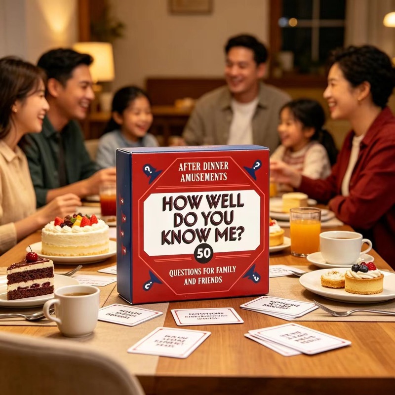 Board Game Question - 私をどれほどの程度知っていますか？ 50枚の質問カード、家族や友達、食後のパーティー、会話、ミニボードゲーム、ギフト。