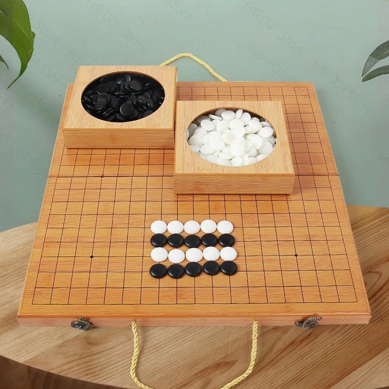 Board Game Harvest - 19ウェイゴーセットバックギャモンボードゲーム、黒と白のチェス盤、戦略的思考と楽しい競技に最適