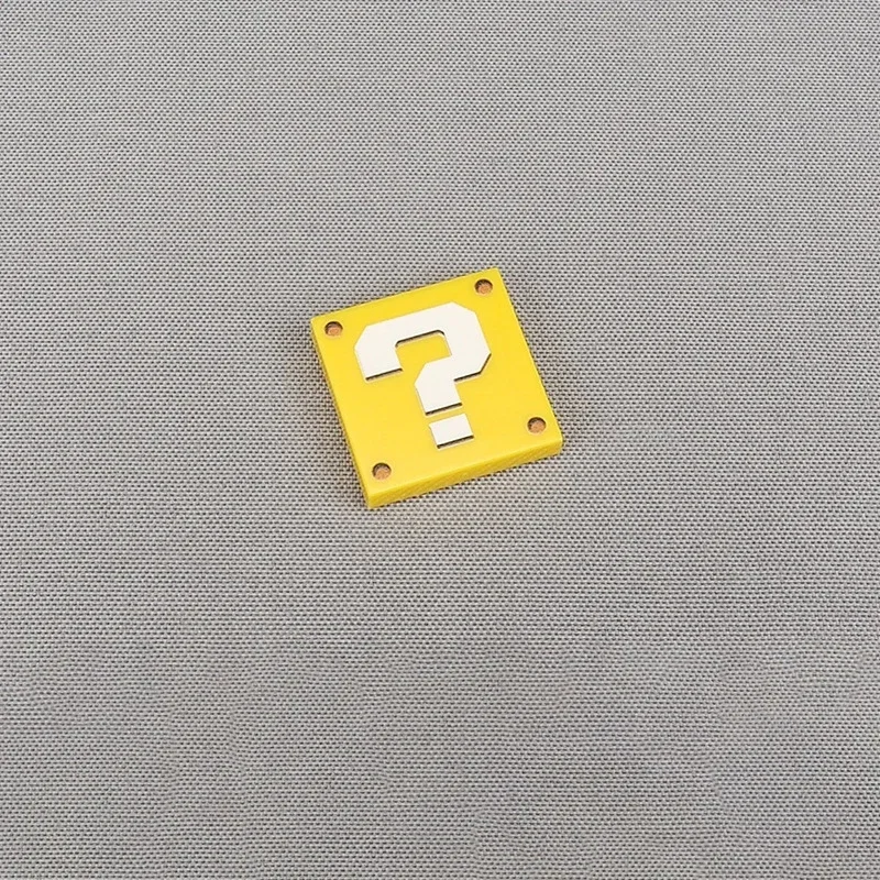 Board Game Question - MOC 10 個パートクエスチョンマーク 3068 2X2 パターンビルディングブロックライトパネル互換ボードレンガ粒子ゲームおもちゃ子供ギフト