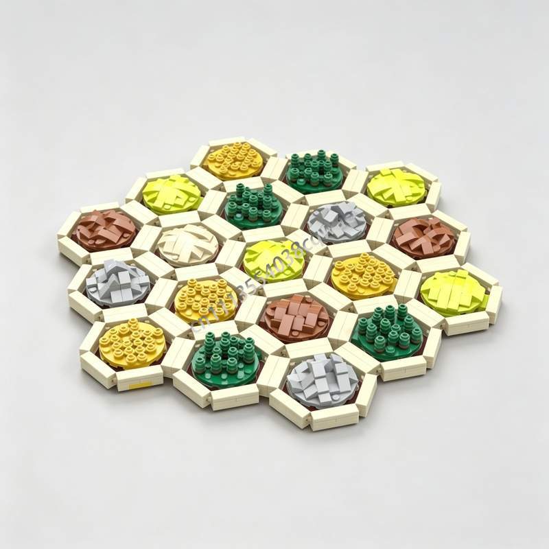 Board Game Catan - 1578ピース カタンの開拓者たち ボードゲーム 組み立てブロック MOC カスタムDIY
