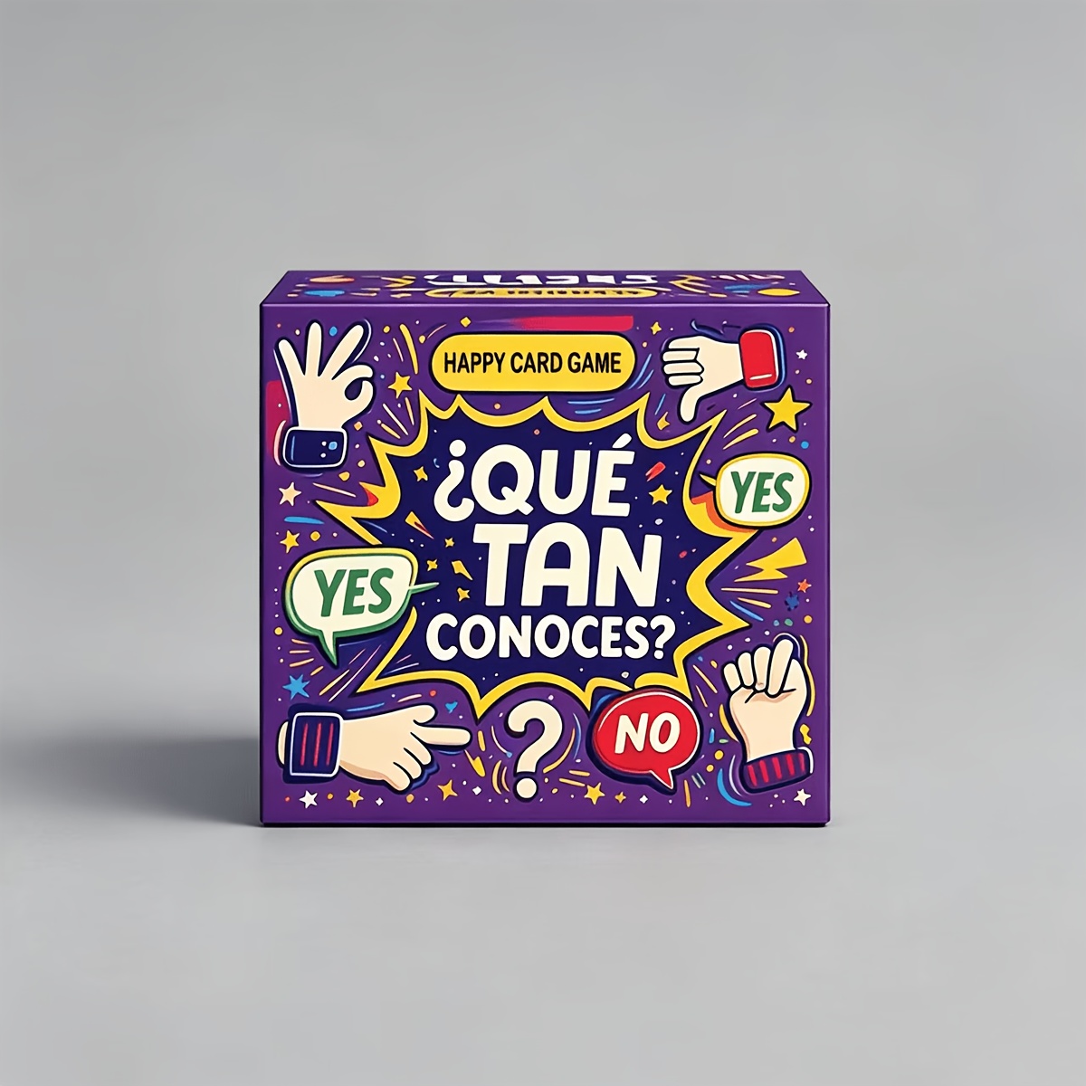 Board Game Question - ミニ5cmパーティーコンクエスションカードゲーム 英語・スペイン語版 インタラクティブで楽しい「私を知っている程度は？」ゲーム 友達・家族向けボードゲーム