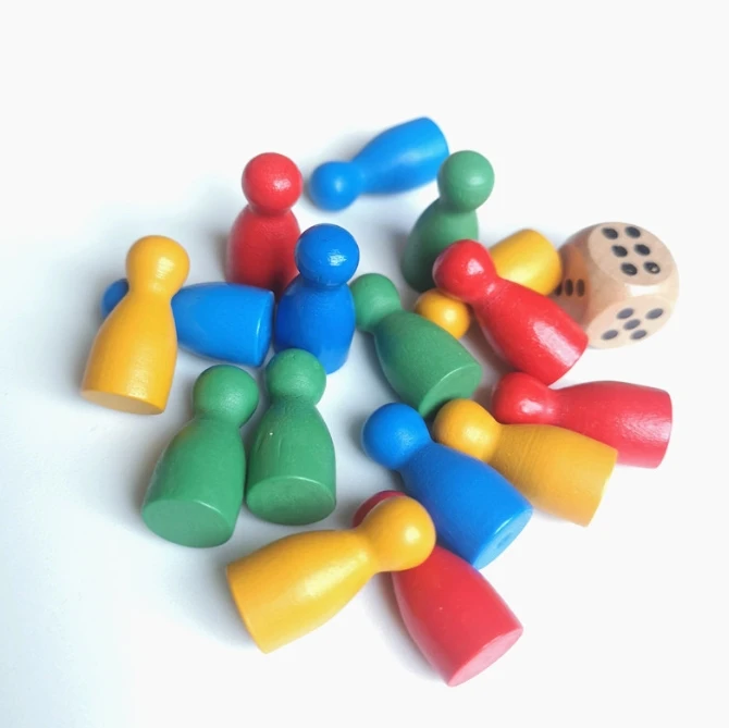 100 個のカラフルな木製チェスマーカー 24x12mm ボ - Board Game Catan のレビューと価格