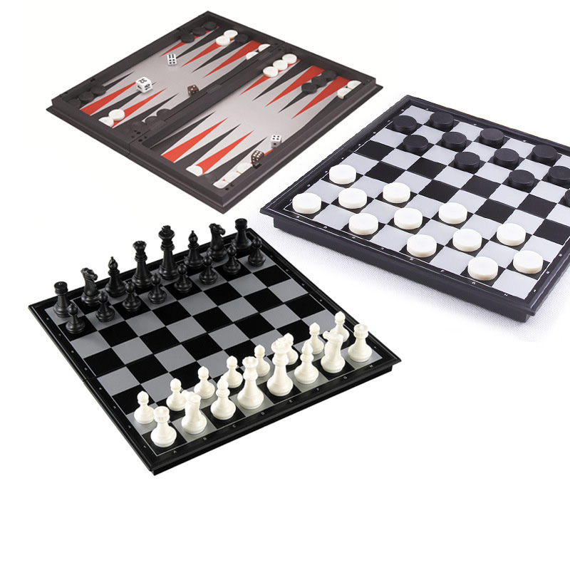 折りたたみ式磁気チェス 25CM チェッカー バックギャモン - Board Game Harvest のレビューと価格