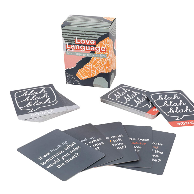愛の言語カードゲーム ボードゲーム カップルのつながりのため - Board Game Question のレビューと価格