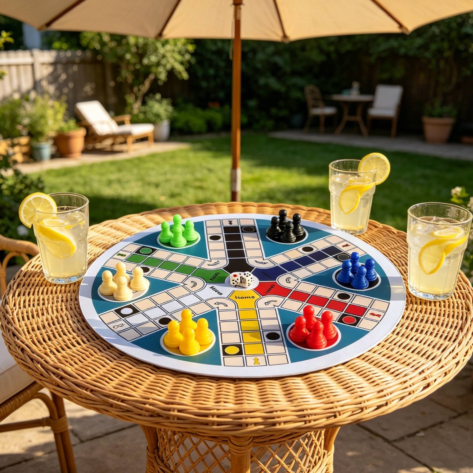 ルードゲームセット 6人用 ラウンドフライングチェスボードゲ - Board Game Ludo のレビューと価格