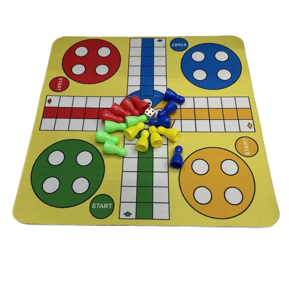 家族向けマウスパッド付きフライングチェス折りたたみ式ロールア - Board Game Ludo のレビューと価格