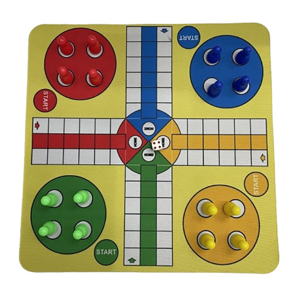 家族向けマウスパッド付きフライングチェス折りたたみ式ロールア - Board Game Ludo のレビューと価格