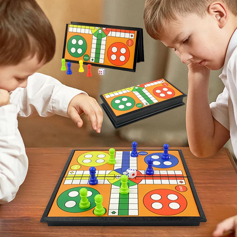 ポータブル ルドー チェス バックギャモン ゲームセット パ - Board Game Ludo のレビューと価格