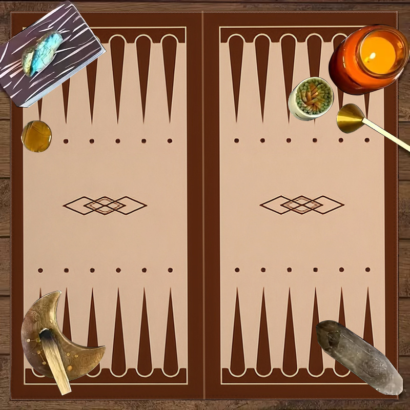 1pc ブラウンバックギャモンボードプリントタロットテーブル - Board Game Harvest のレビューと価格