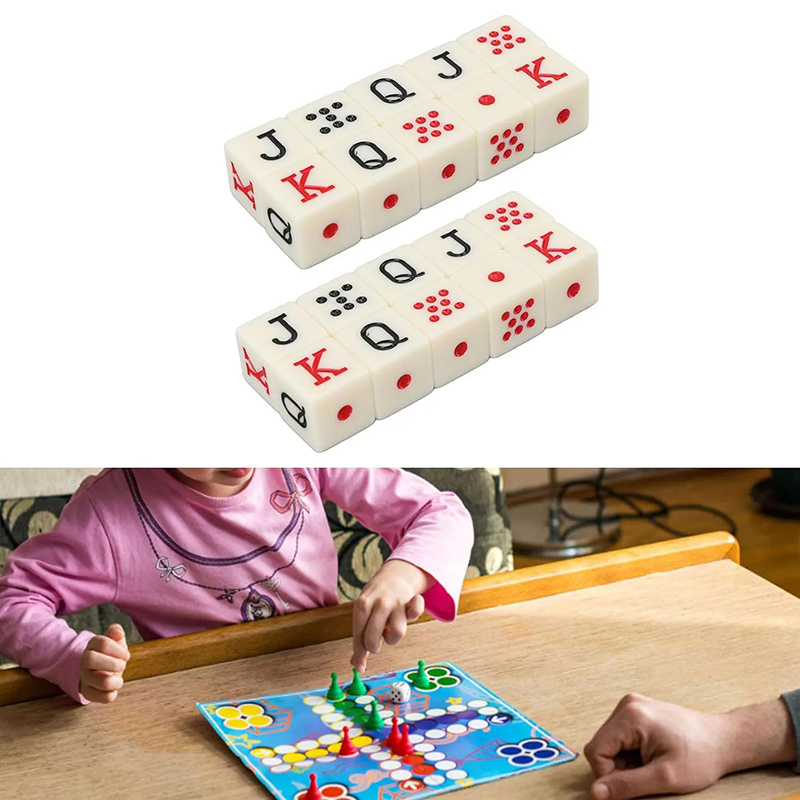 角のある角のアクリルポーカーのサイコロ,テーブルゲームのサイ - Board Game Ludo のレビューと価格