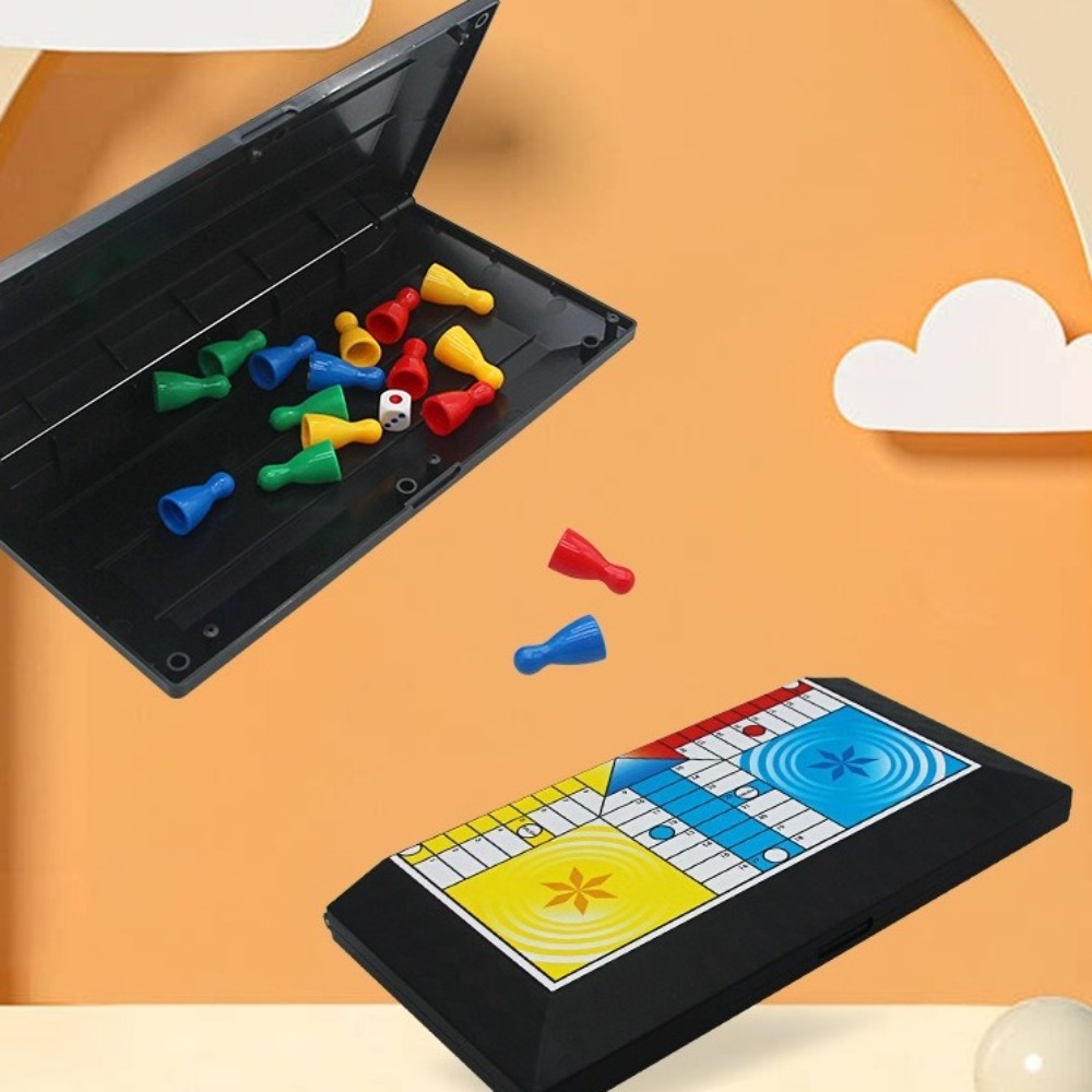 クラシック折りたたみ式ルードゲームセット親子インタラクション - Board Game Ludo のレビューと価格